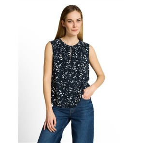 Tom Tailor Damesmode blouse feminine 1049810 Navy Tom Tailor Damesmode blouse feminine 1049810 Navy